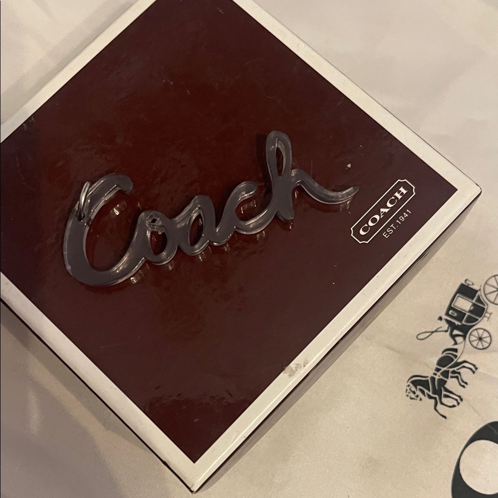 Coach Hang tag bag Charm